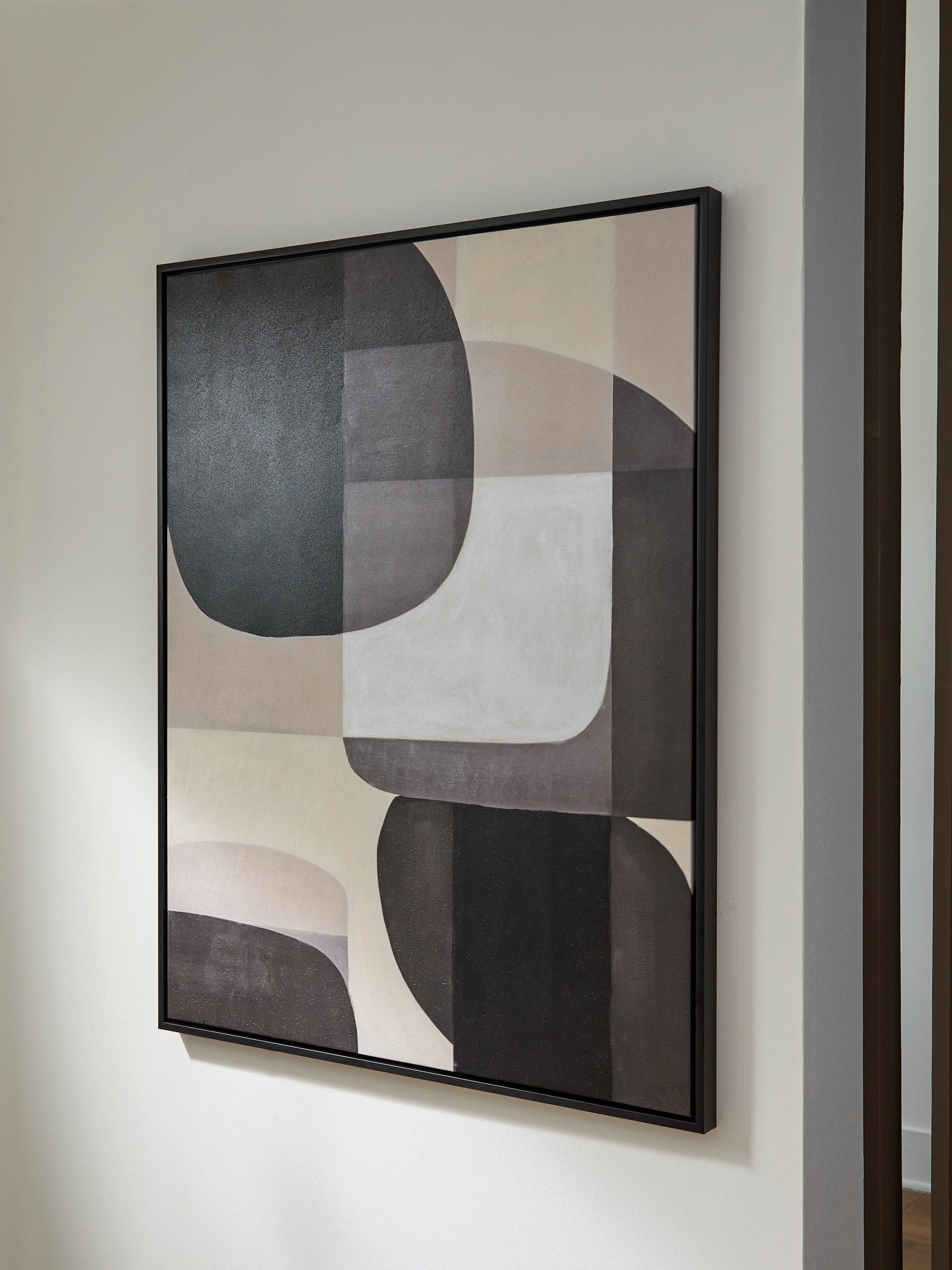 Kesleigh Black/White Wall Art- Viva Furn