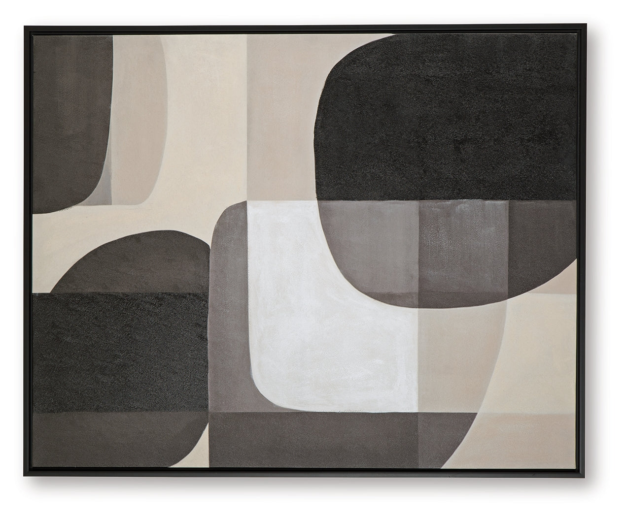 Kesleigh Black/White Wall Art- Viva Furn