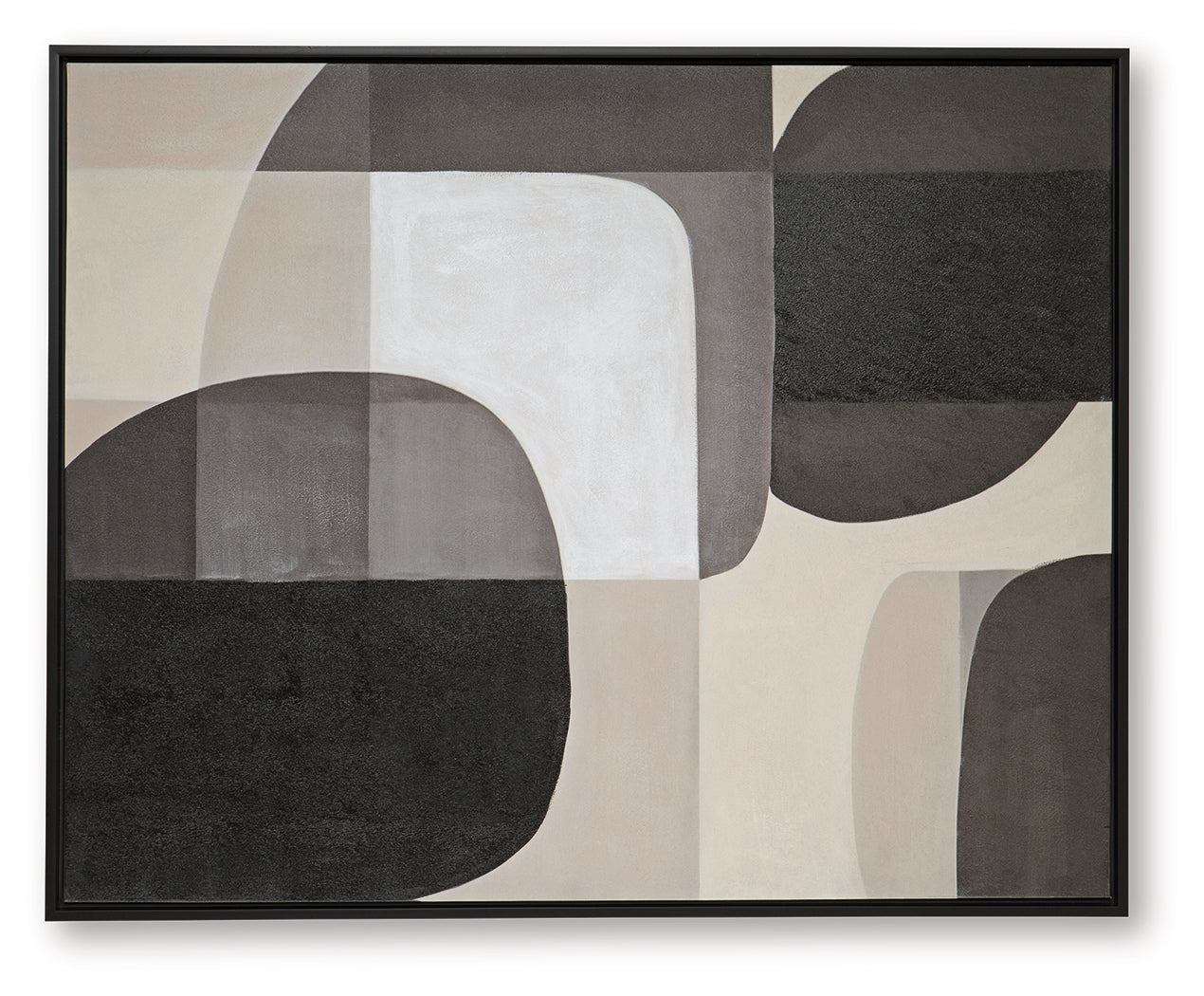 Kesleigh Black/White Wall Art- Viva Furn