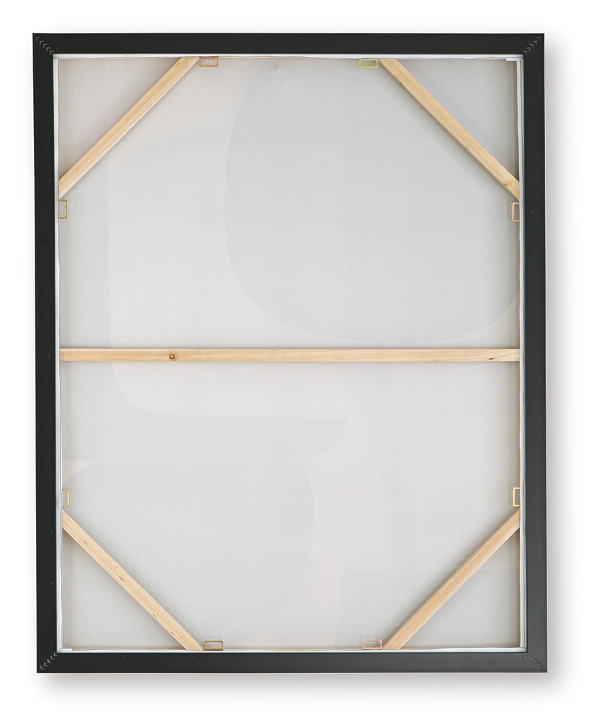 Kesleigh Black/White Wall Art- Viva Furn