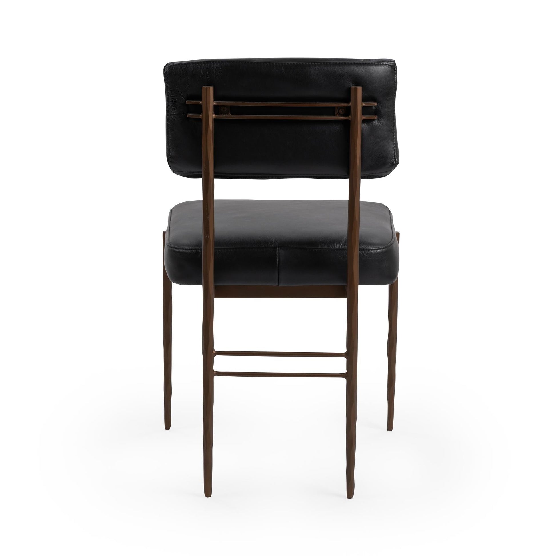 Kester Jet Black Dining Chair (Set of 2) - Ornate Home