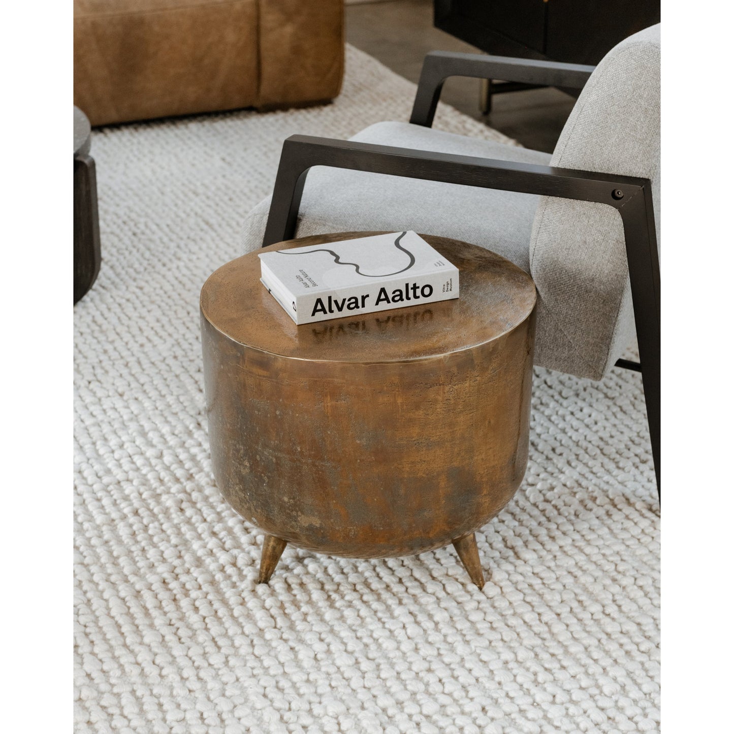 Kettel Brass Accent Table - Ornate Home