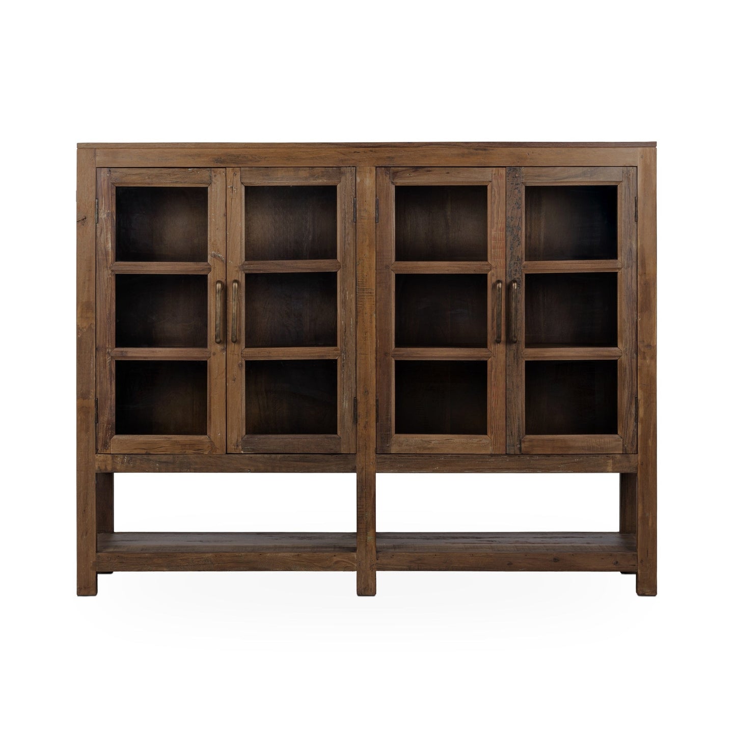 Kharga Natural 4 Door Display Cabinet - Ornate Home