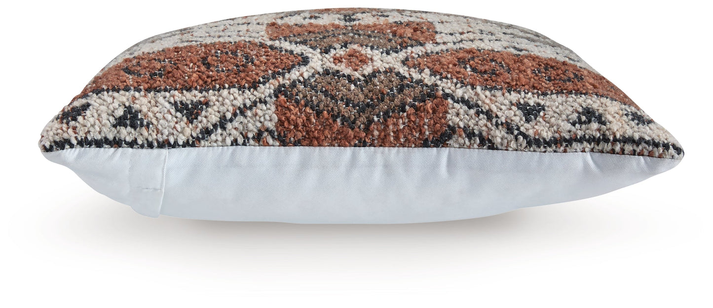 Kierenworth Sienna/Ivory/Black Pillow (Set of 4)- Viva Furn