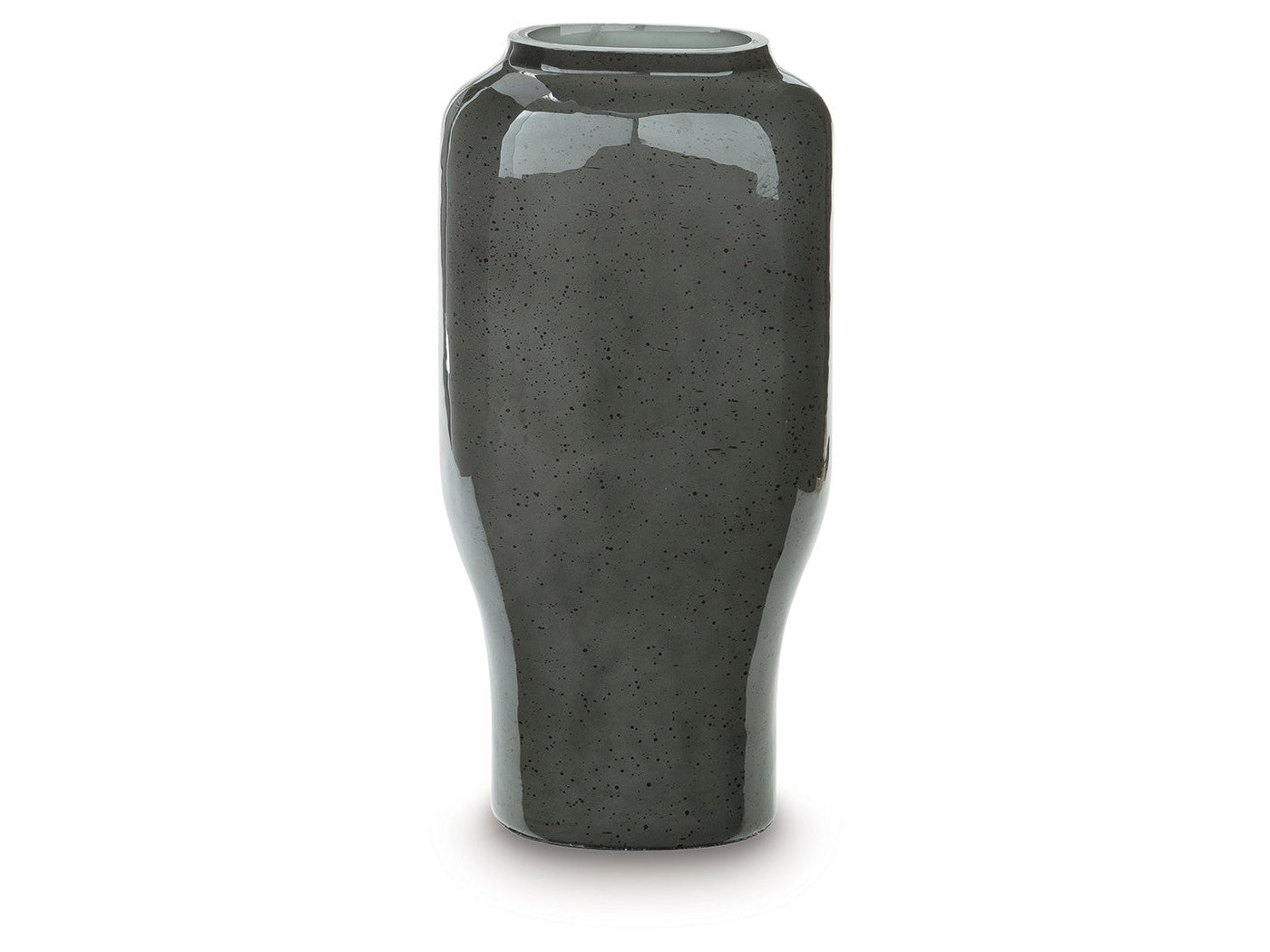 Kierlain Gray/Black Vase (12.75''H)- Viva Furn