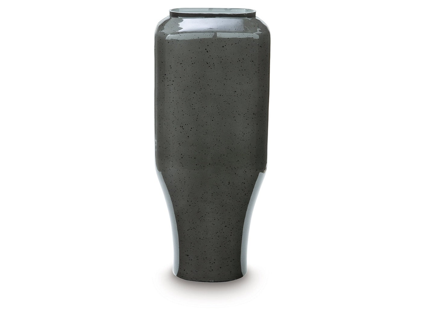 Kierlain Gray/Black Vase (15.38''H)- Viva Furn