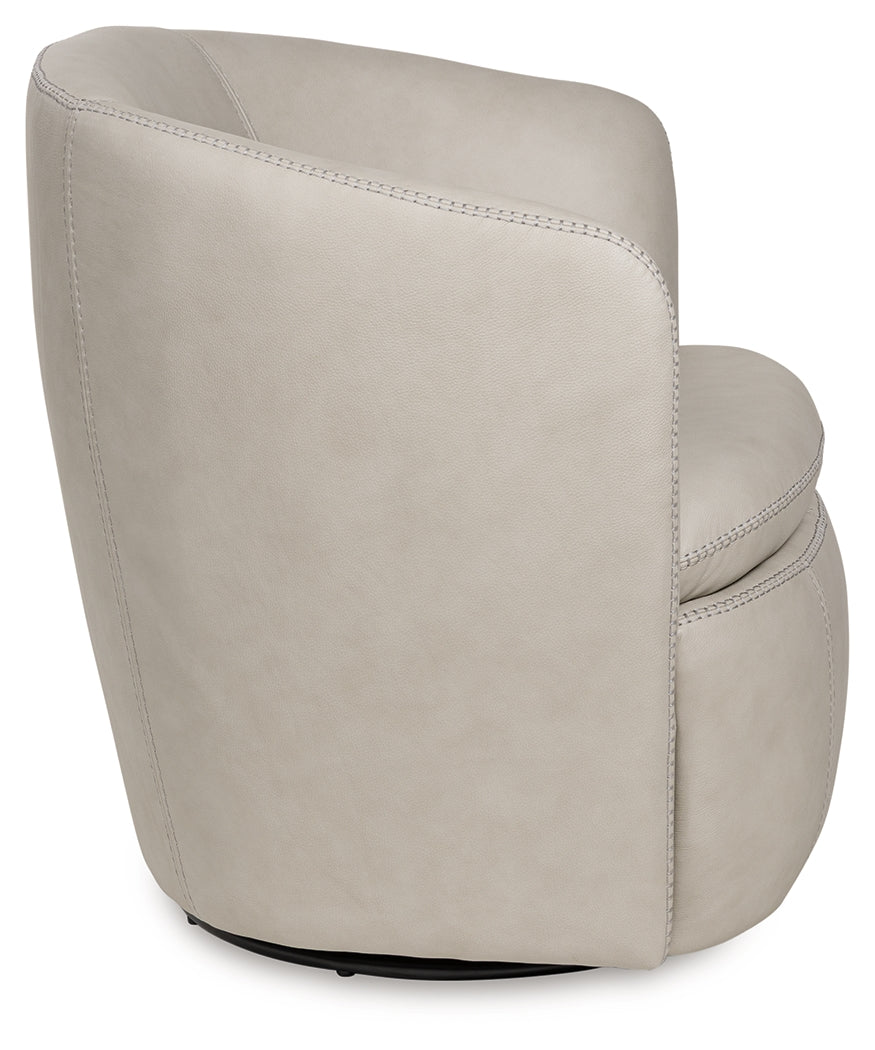 Kierreys Bone Swivel Accent Chair- Viva Furn
