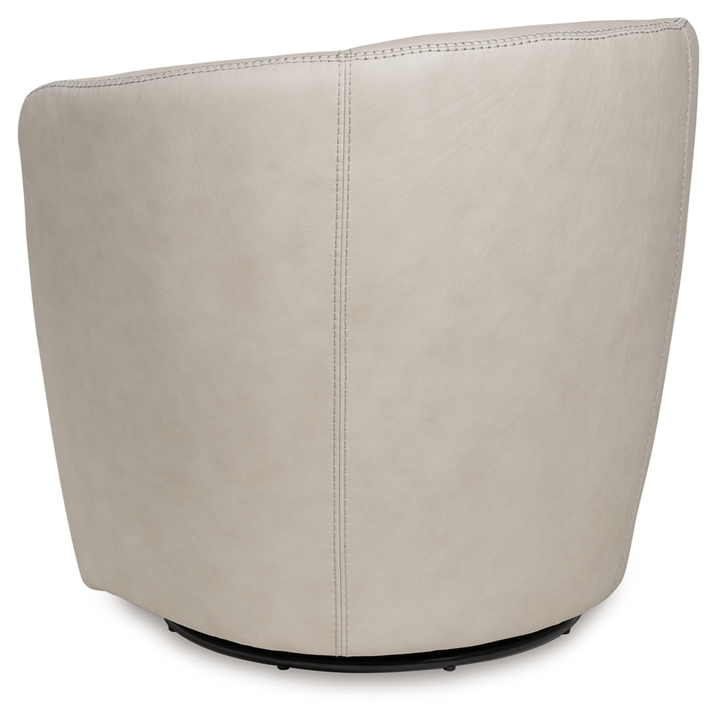 Kierreys Bone Swivel Accent Chair- Viva Furn