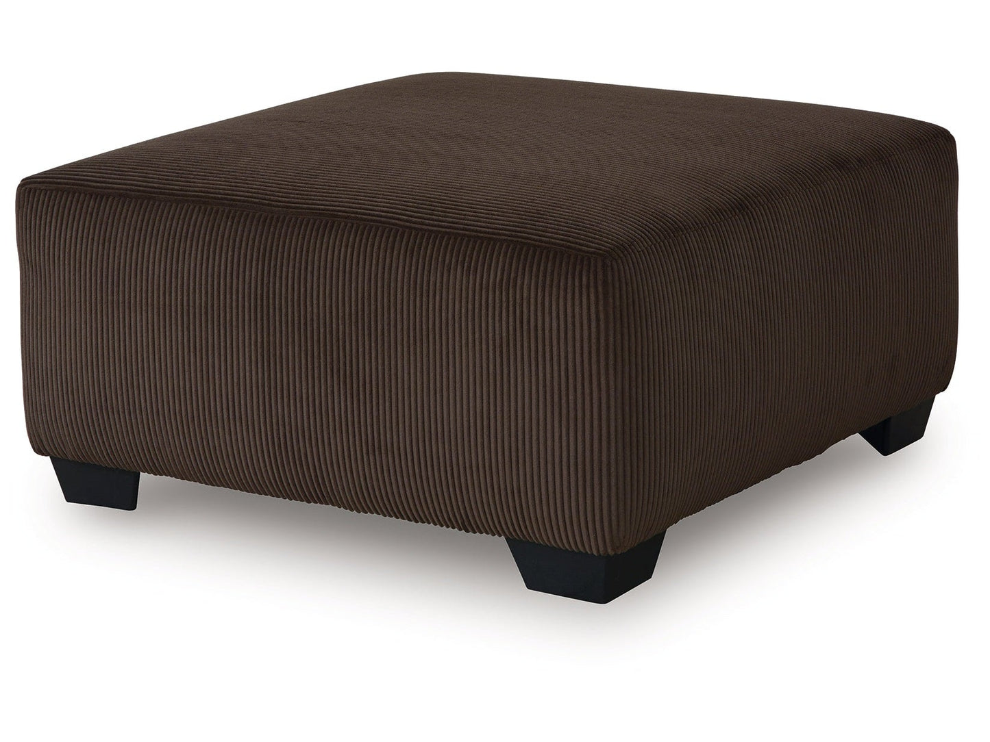 Kimlee Chocolate Oversized Accent Ottoman- Viva Furn