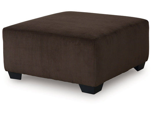 Kimlee Chocolate Oversized Accent Ottoman- Viva Furn
