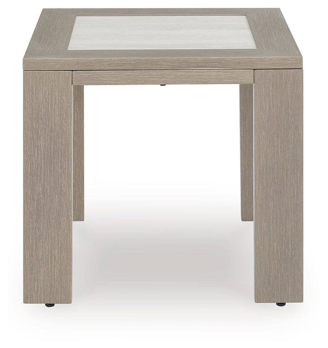Kimpton Isle Brown Outdoor End Table- Viva Furn