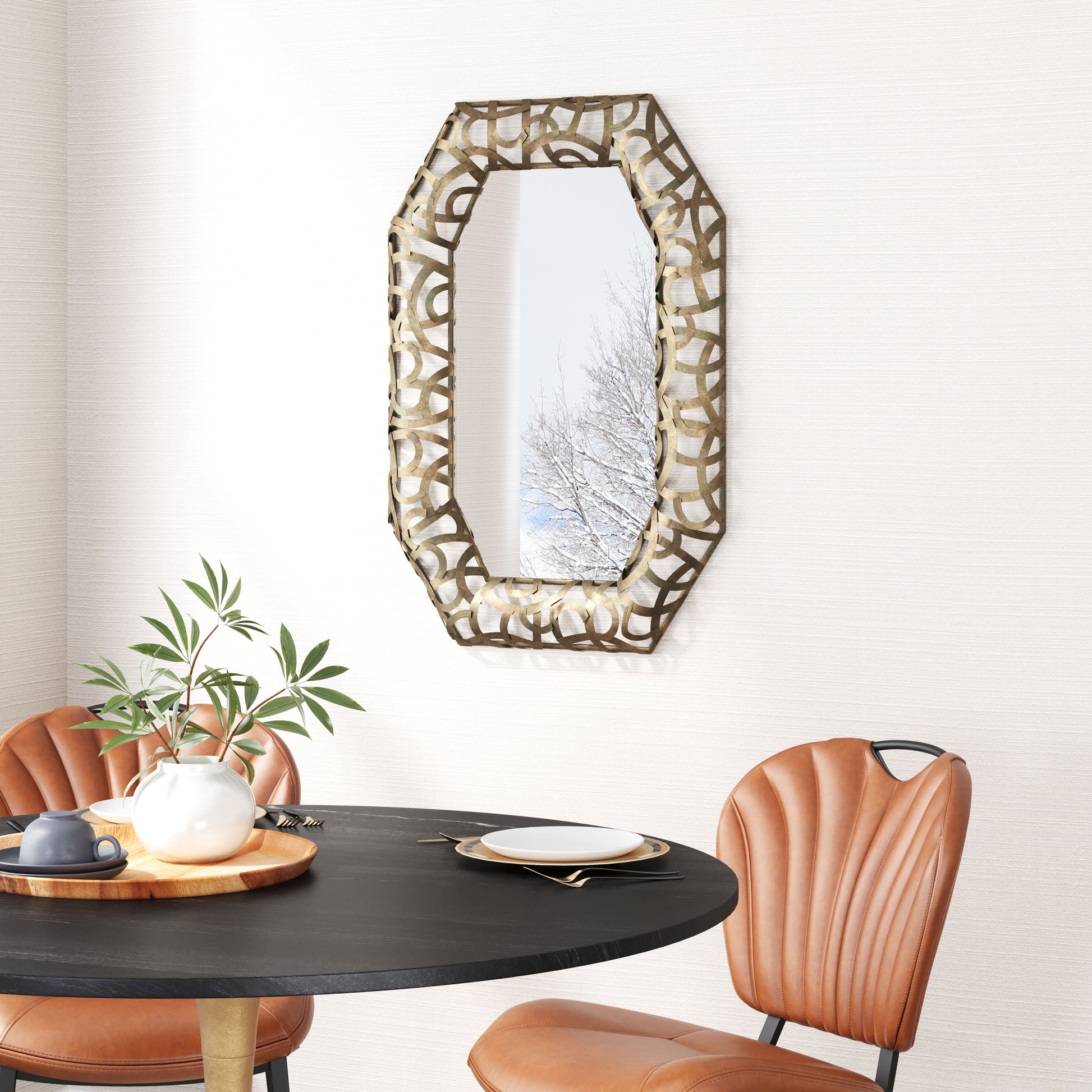 Kin Bronze Mirror - Ornate Home