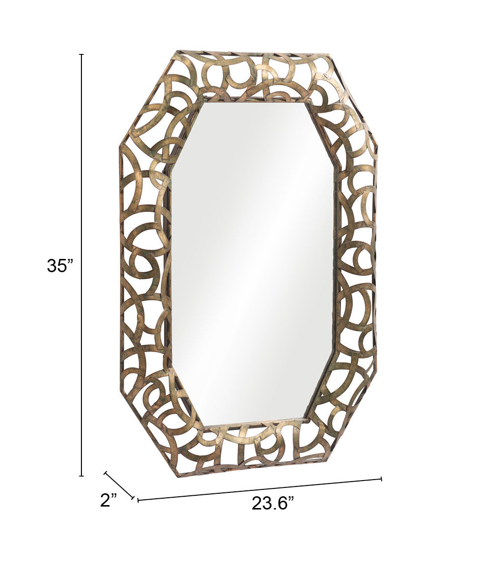 Kin Bronze Mirror - Ornate Home