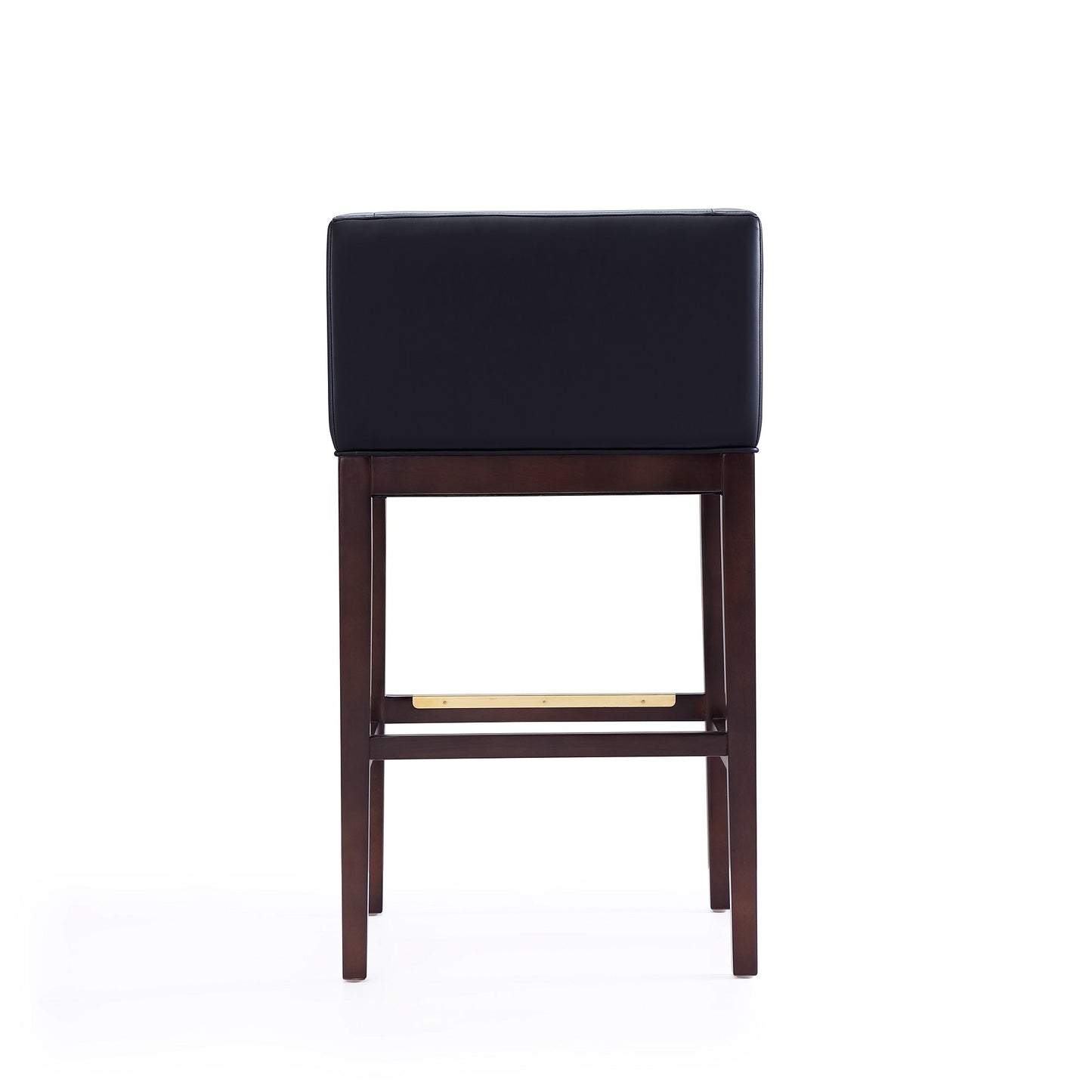 Kingsley Barstool in Black and Dark Walnut (set of 3) - Ornate Home