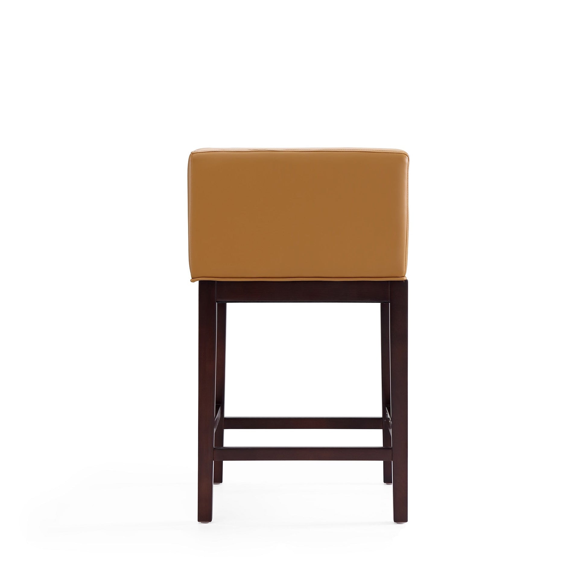 Kingsley Counter Stool in Camel and Dark Walnut - Ornate Home