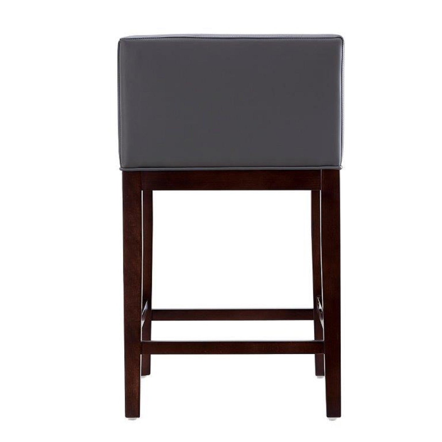 Kingsley Counter Stool in Grey and Dark Walnut - Ornate Home