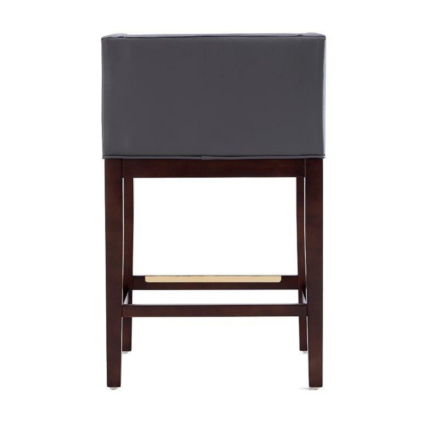 Kingsley Counter Stool in Grey and Dark Walnut - Ornate Home