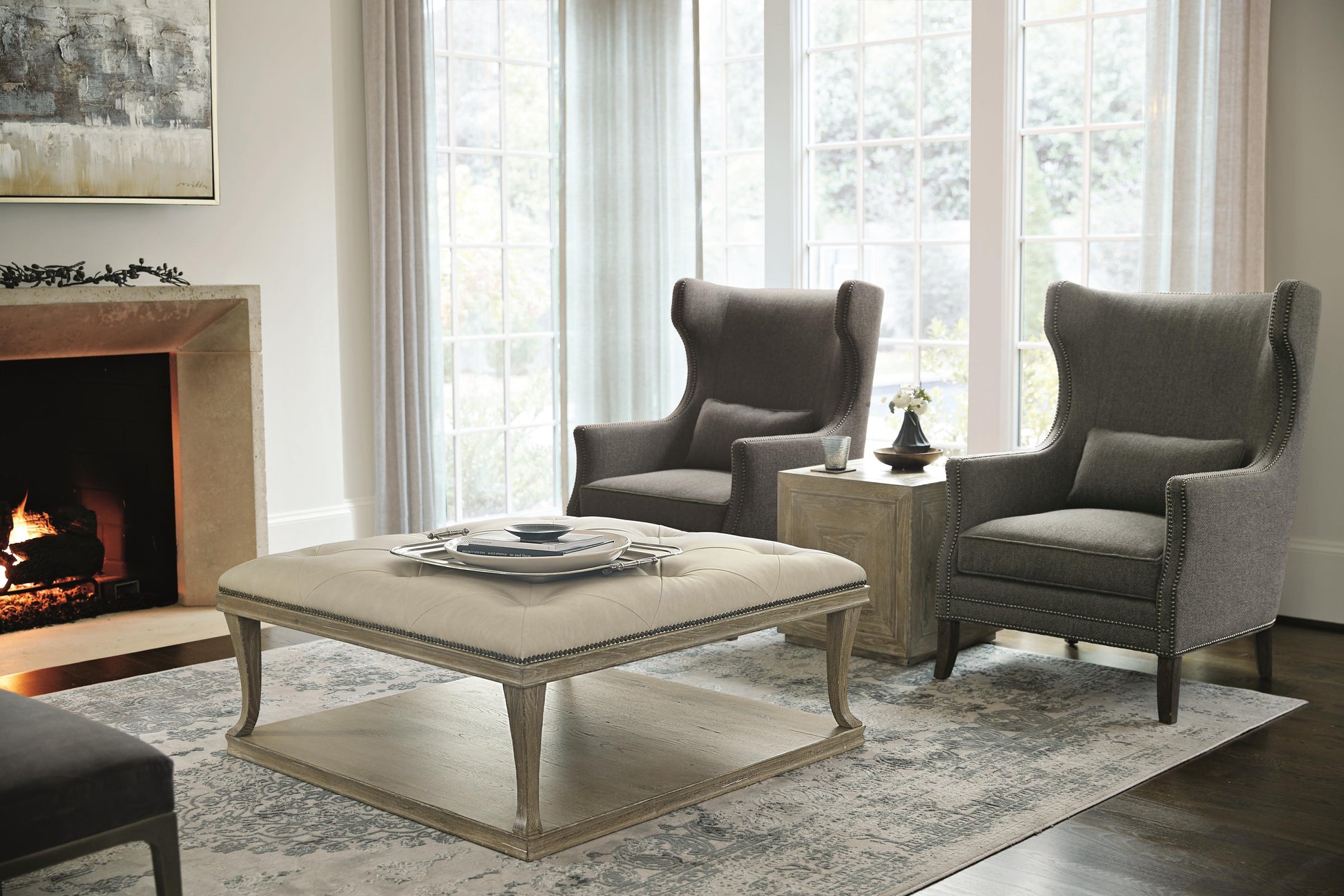 Kingston White/Cream Fabric Chair - Ornate Home
