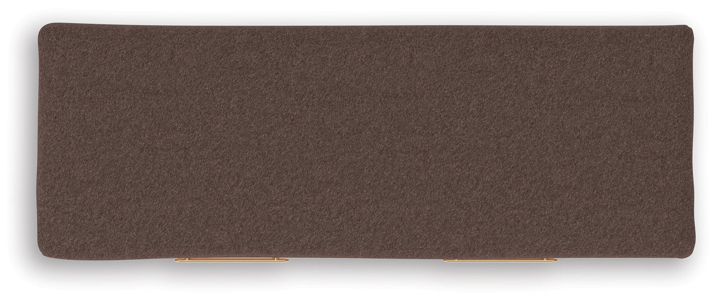 Kinlanni Tan/Brown Bedroom UPH Storage Bench- Viva Furn