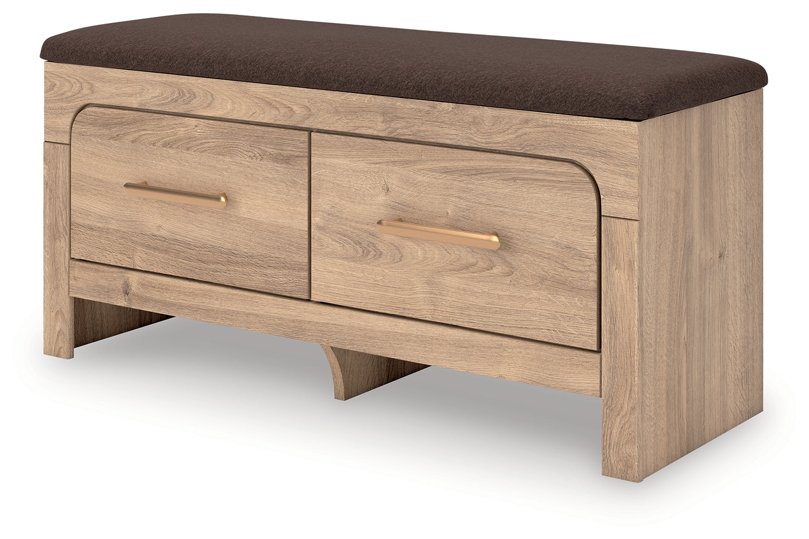Kinlanni Tan/Brown Bedroom UPH Storage Bench- Viva Furn