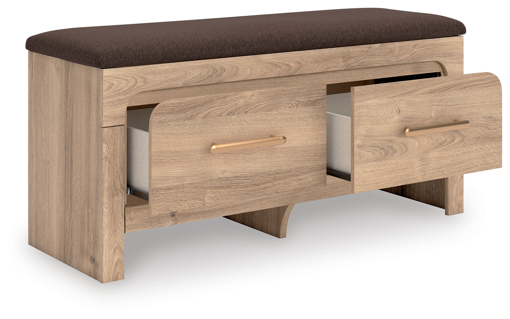 Kinlanni Tan/Brown Bedroom UPH Storage Bench- Viva Furn
