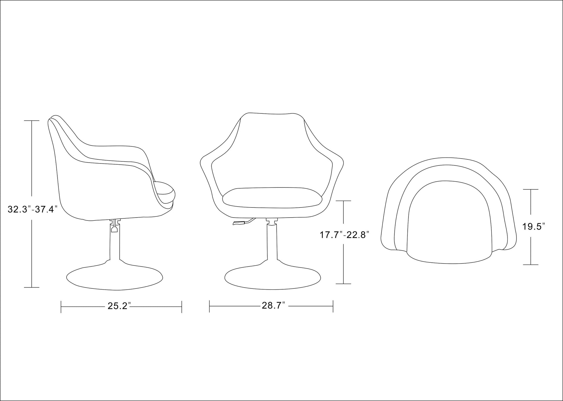 Kinsey Adjustable Height Swivel Accent Chair in Red and Polished Chrome (set of 2) - Ornate Home