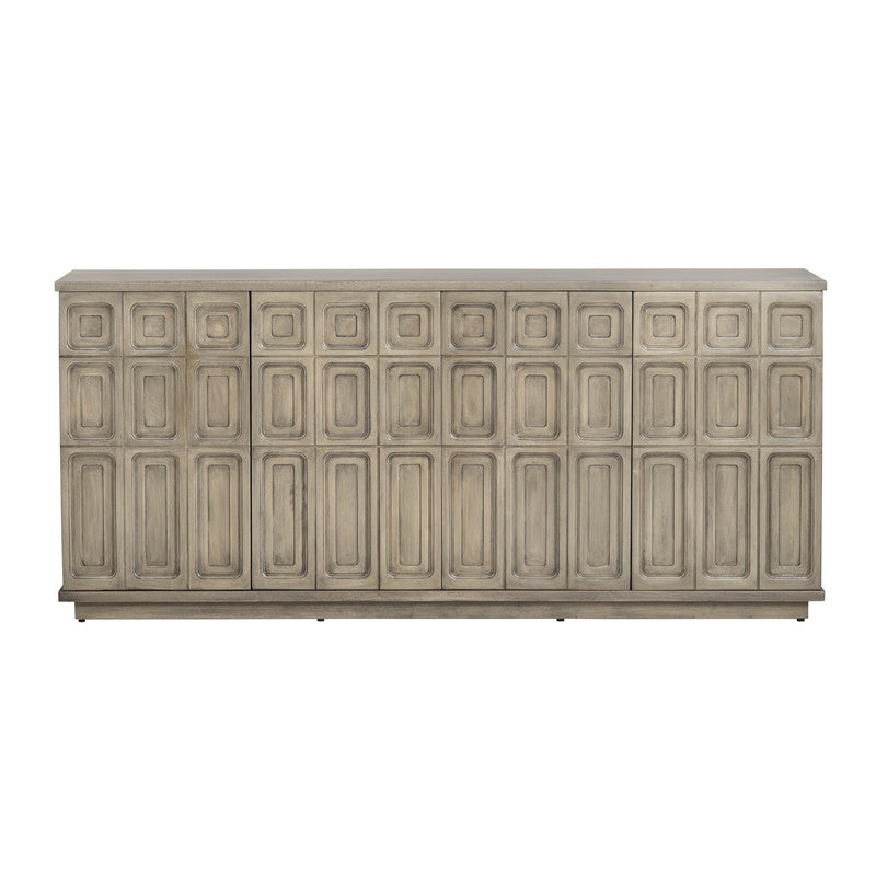 Kinsley Brown Four-Door Sideboard - Ornate Home
