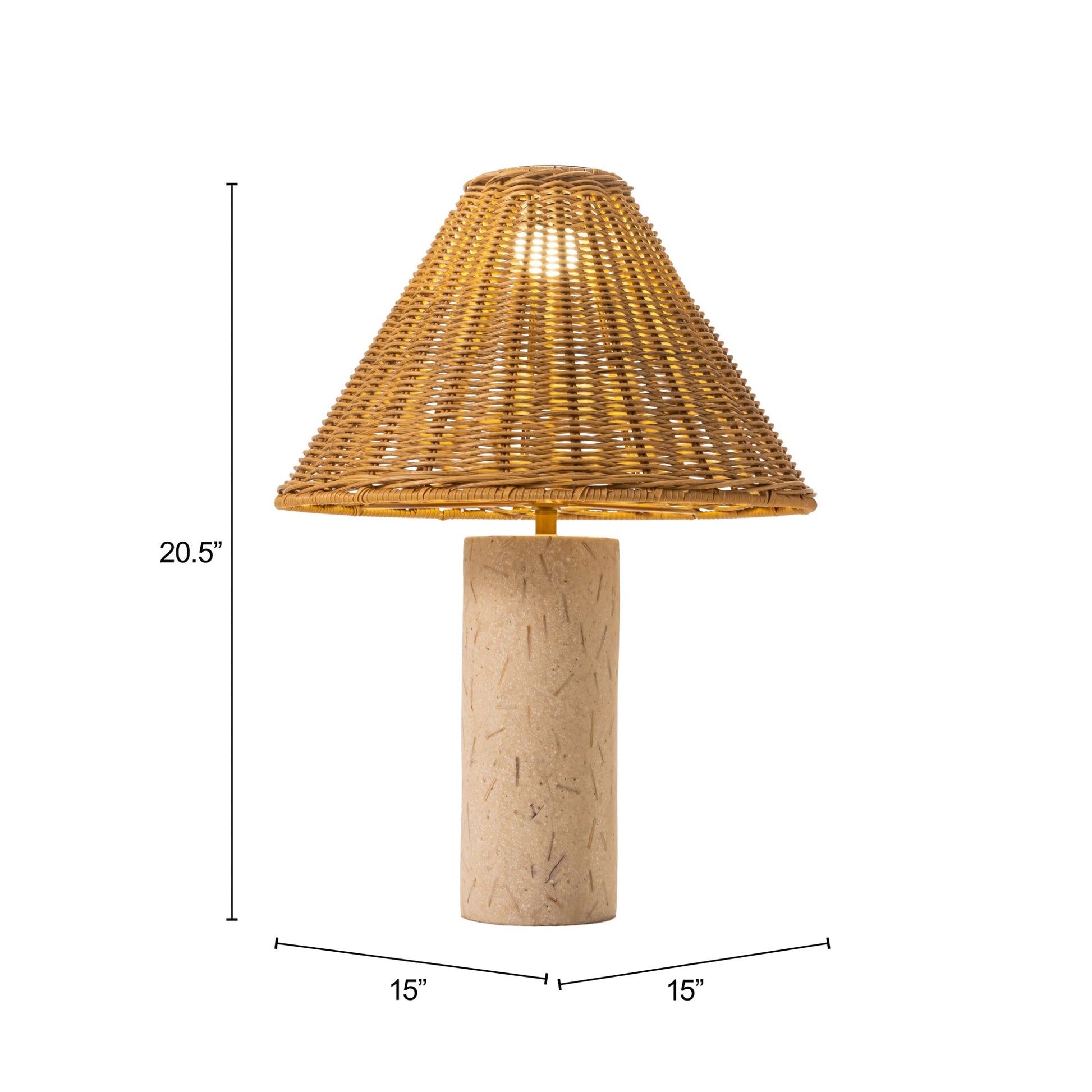 Kintal Natural Solar Table Lamp - Ornate Home