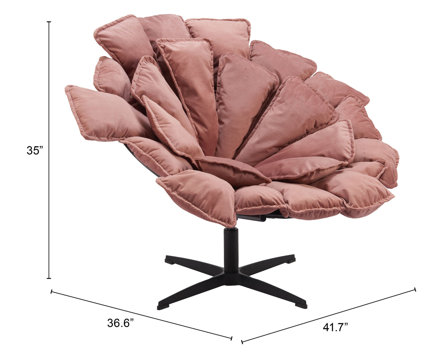 Kipas Pink Accent Chair - Ornate Home