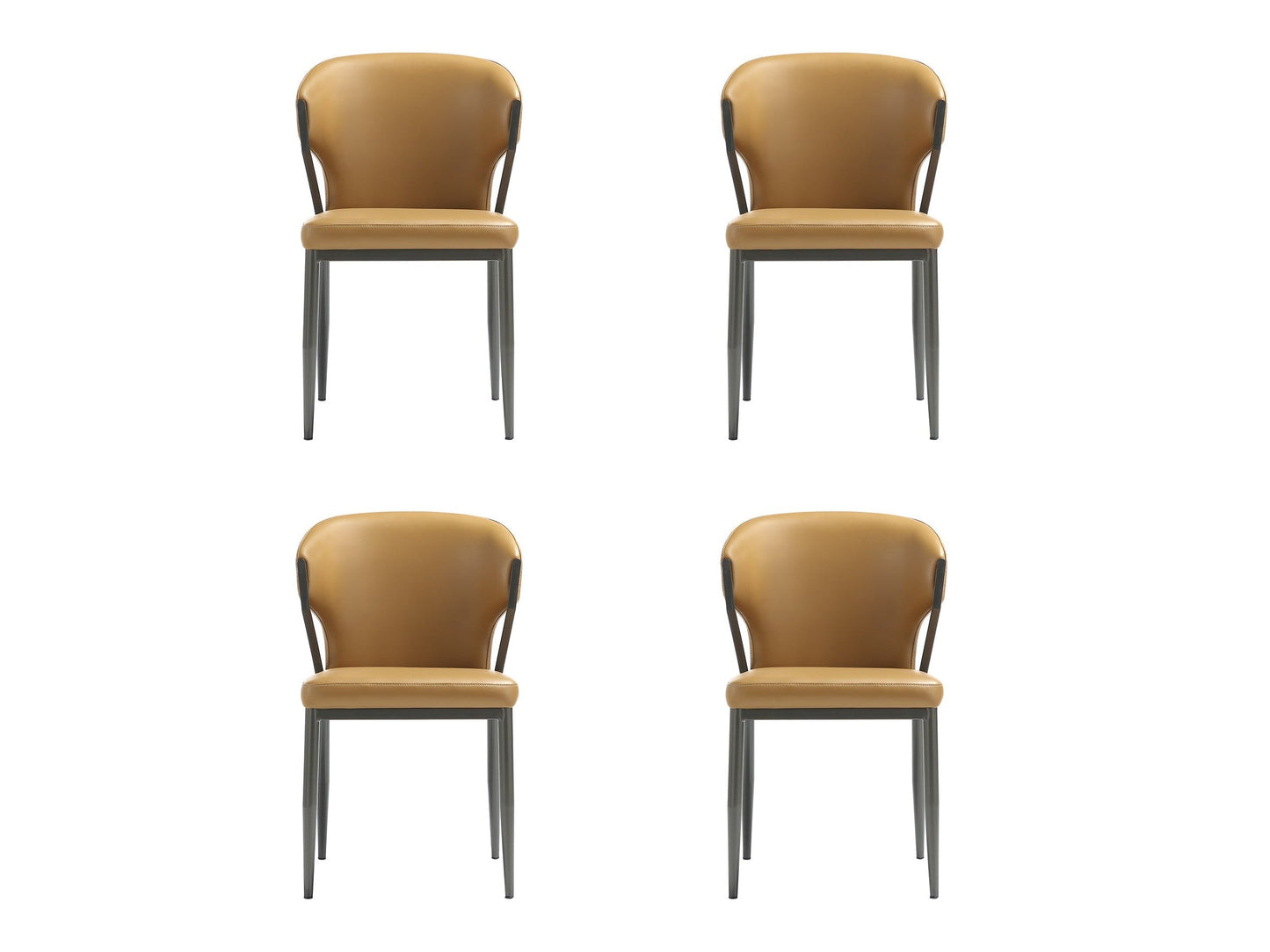 Kirsten Dining Chair in Camel (set of 4) - Ornate Home