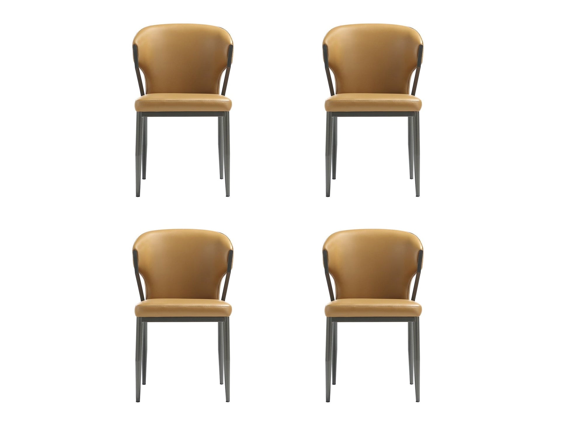 Kirsten Dining Chair in Camel (set of 4) - Ornate Home