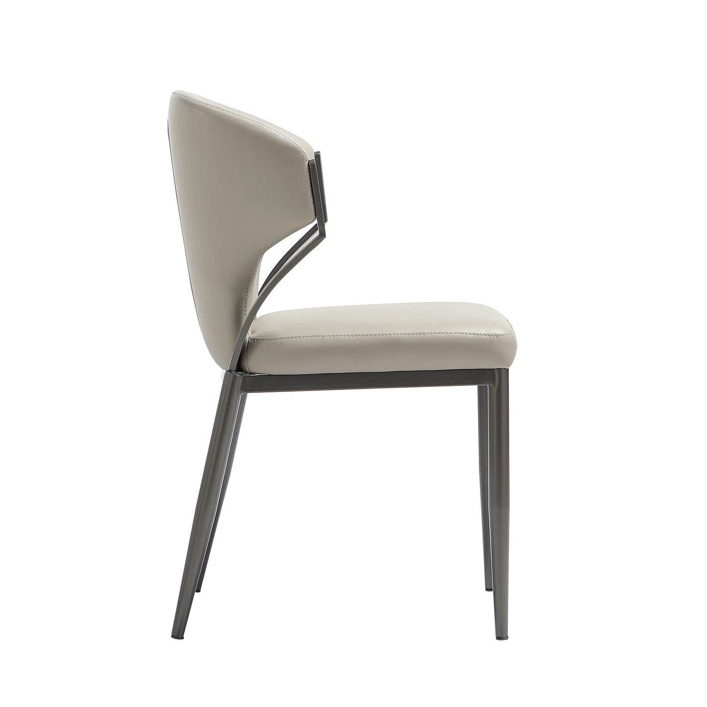 Kirsten Dining Chair in Light Grey (set of 2) - Ornate Home