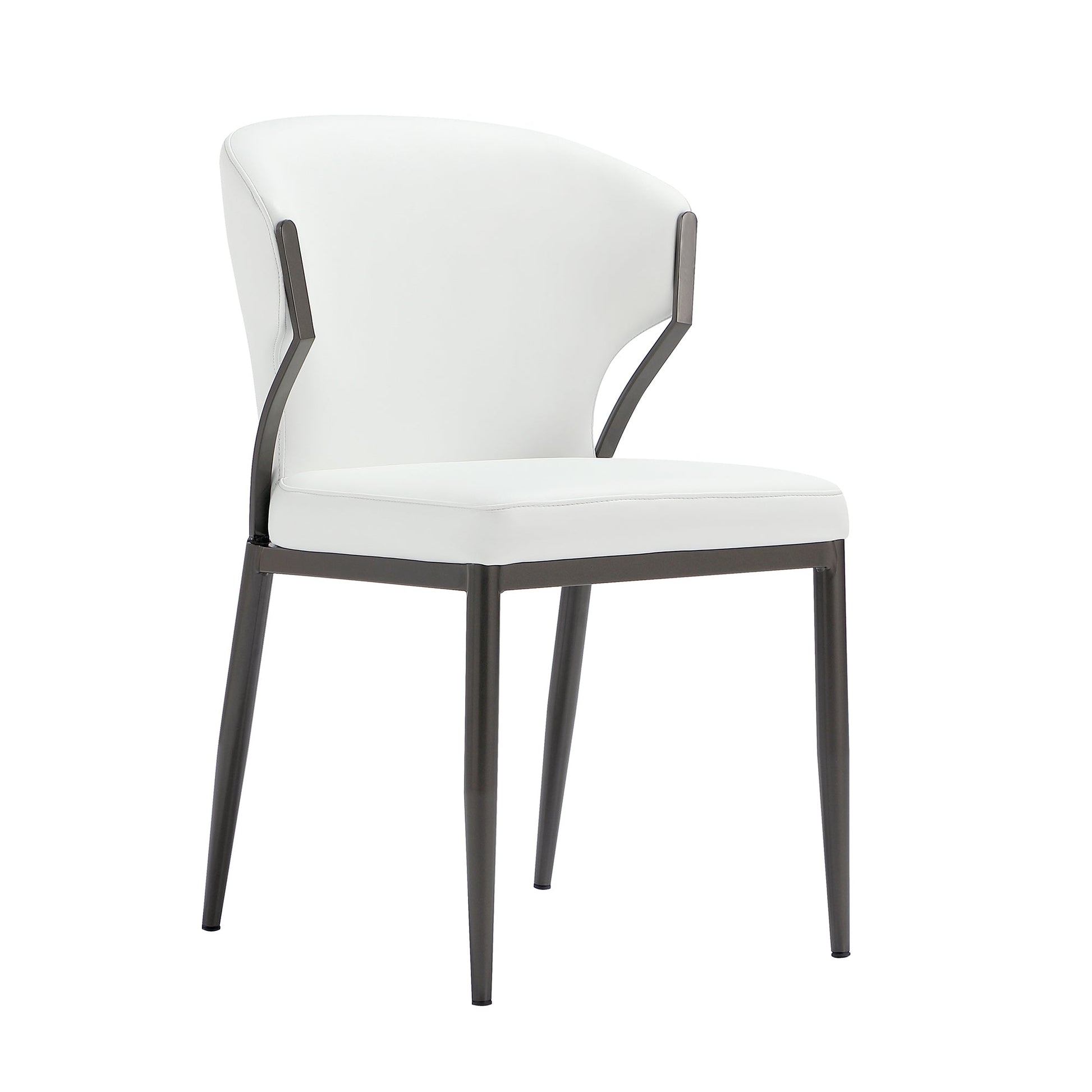 Kirsten Dining Chair in White (set of 2) - Ornate Home