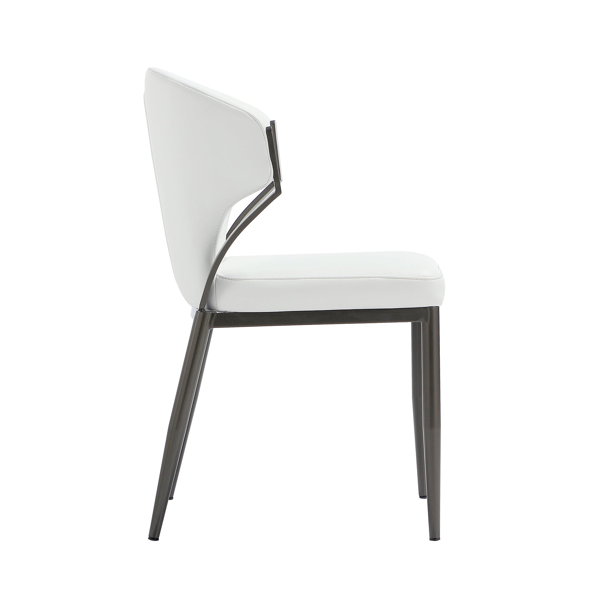 Kirsten Dining Chair in White (set of 2) - Ornate Home