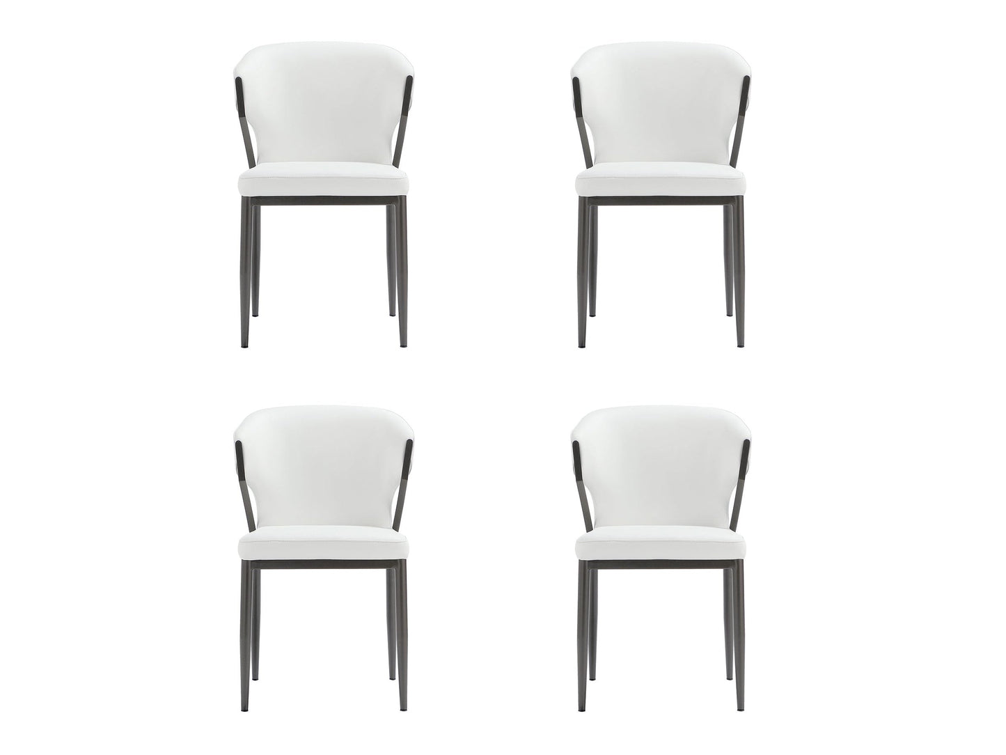 Kirsten Dining Chair in White (set of 4) - Ornate Home