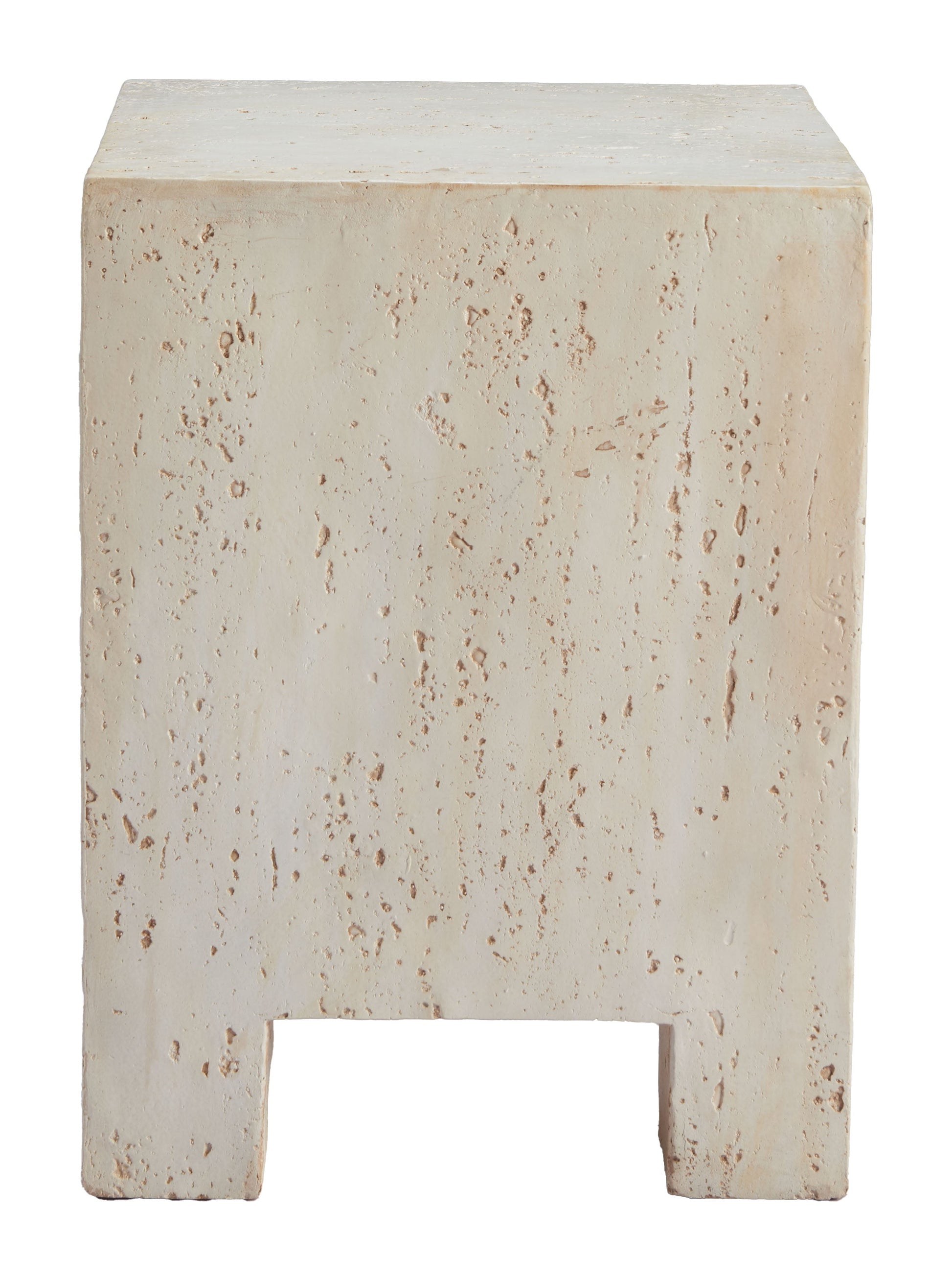 Kitara Beige Side Table - Ornate Home