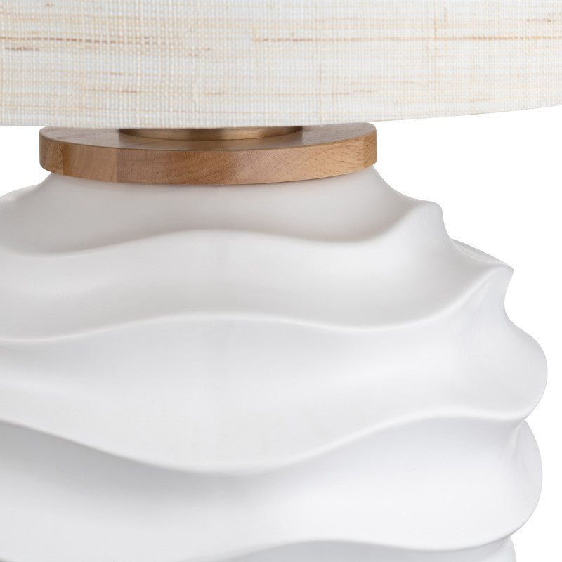 Kittredge White/Tan Table Lamp - Ornate Home