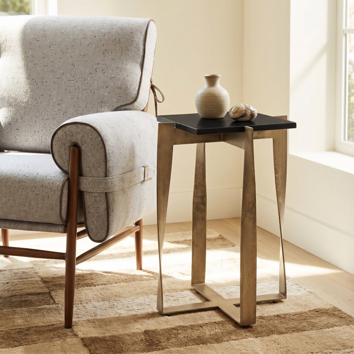 Klem Gray Accent Chair - Ornate Home