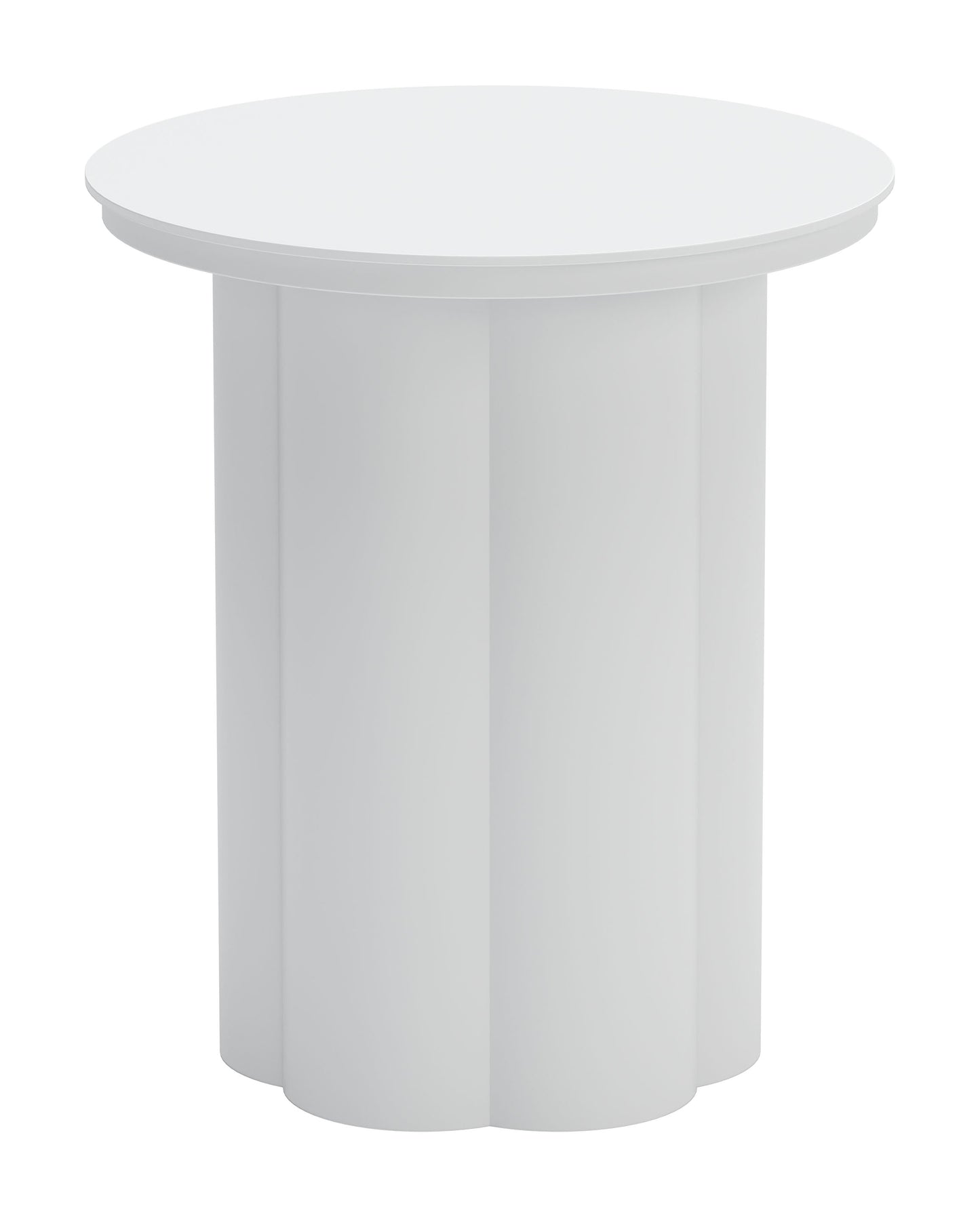 Kogur White Outdoor Side Table - Ornate Home
