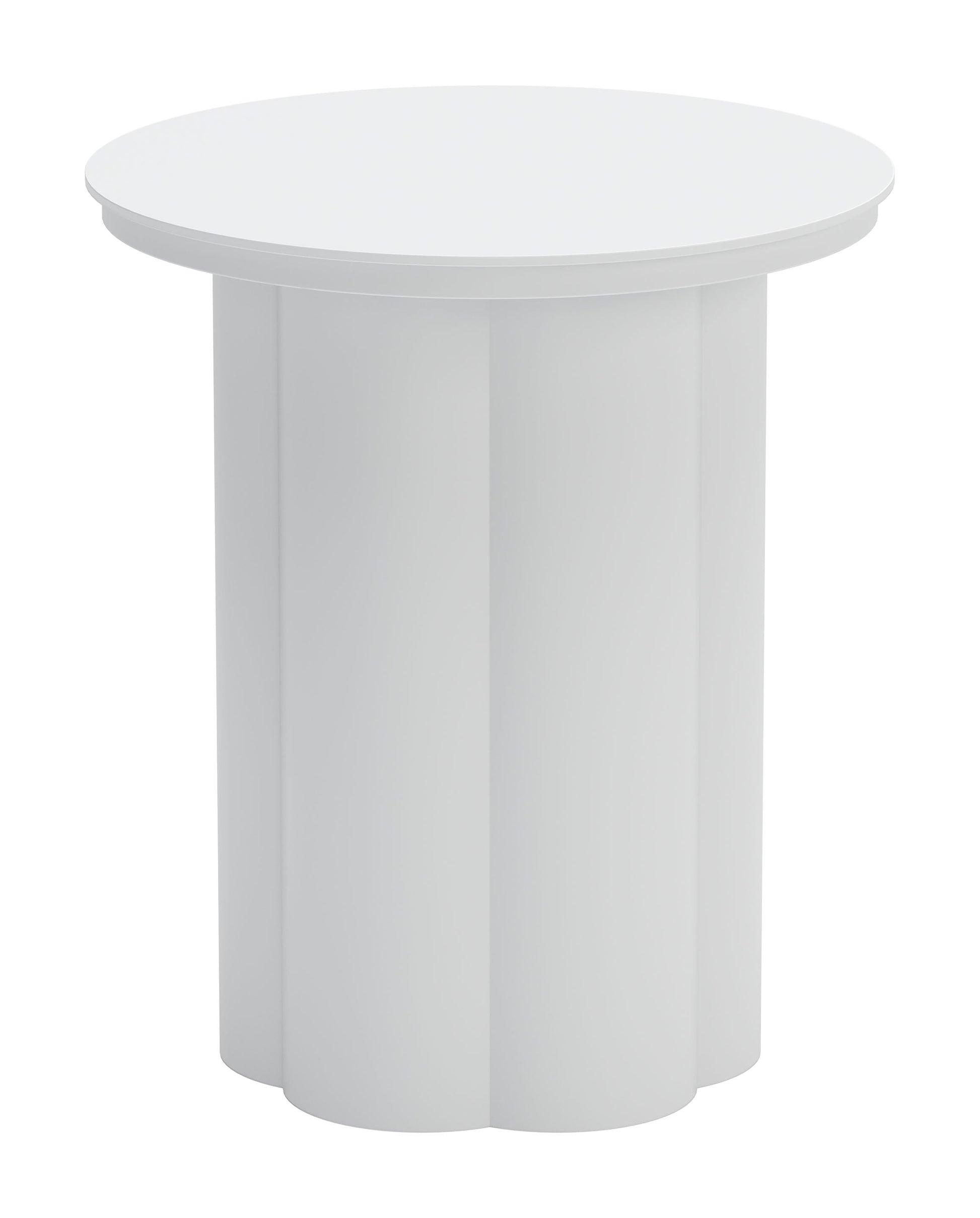 Kogur White Outdoor Side Table - Ornate Home
