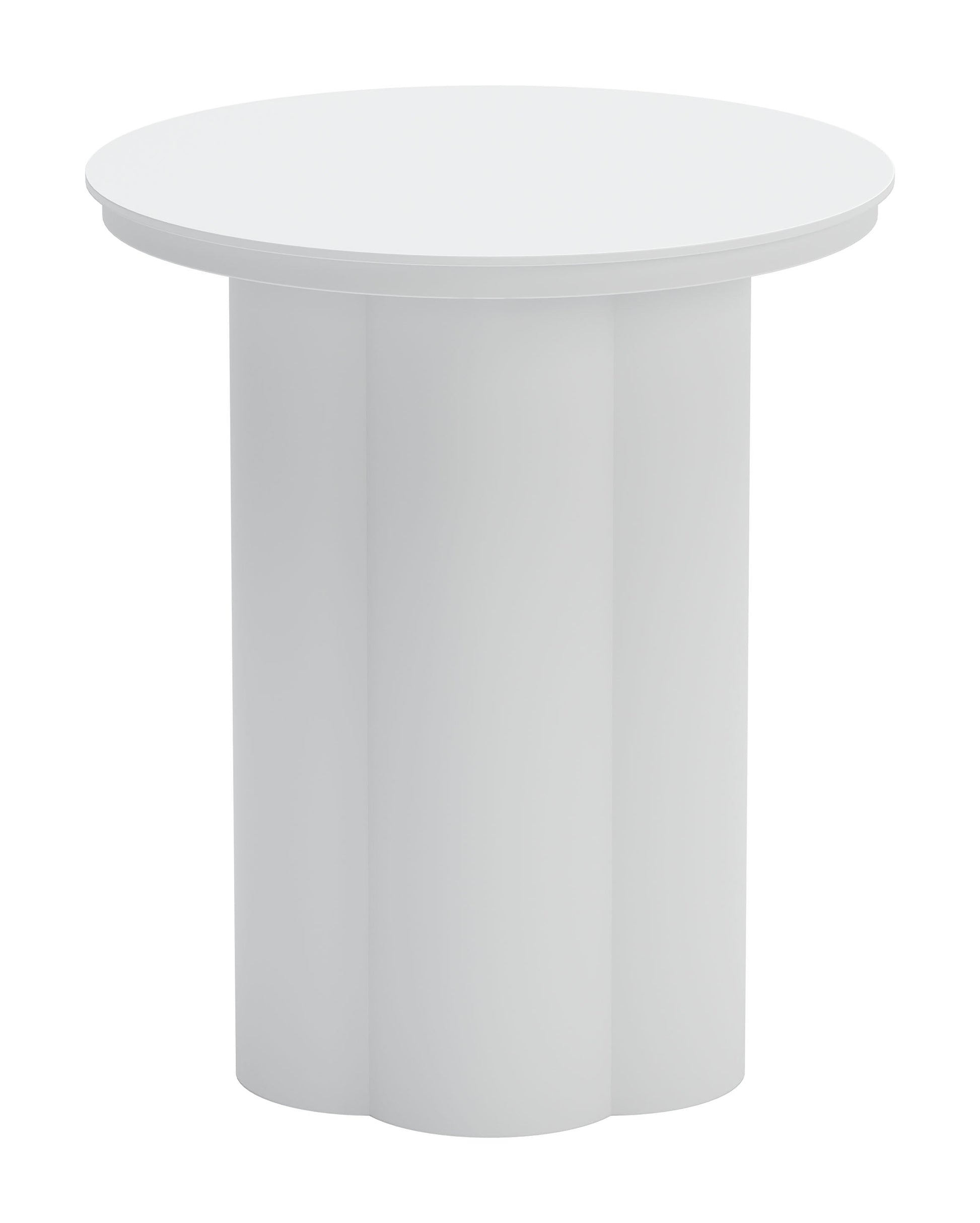 Kogur White Outdoor Side Table - Ornate Home