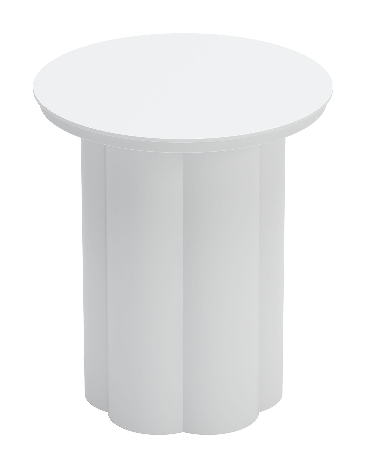 Kogur White Outdoor Side Table - Ornate Home