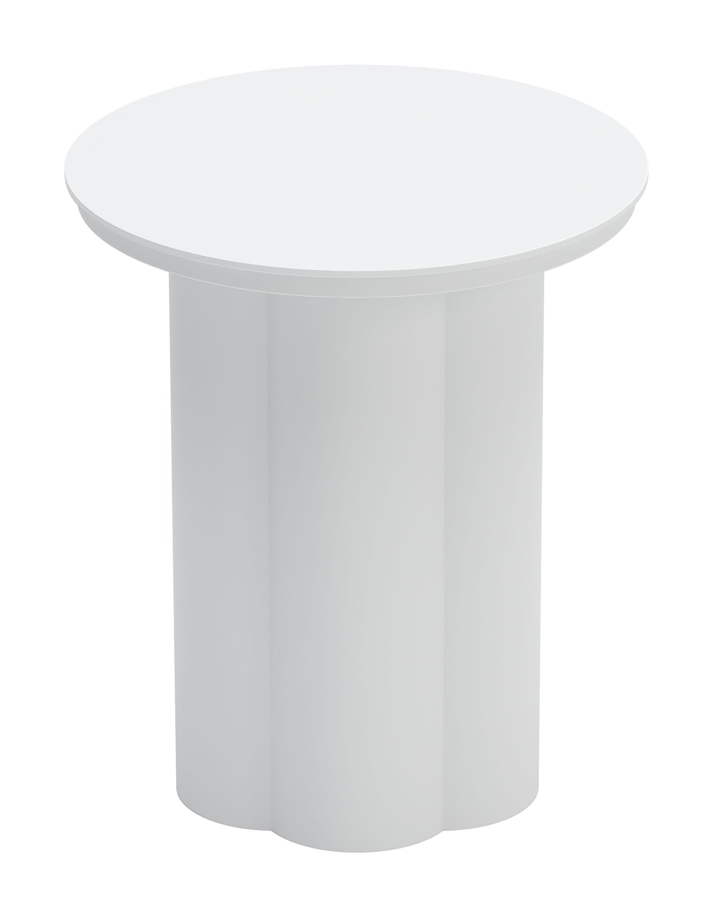Kogur White Outdoor Side Table - Ornate Home