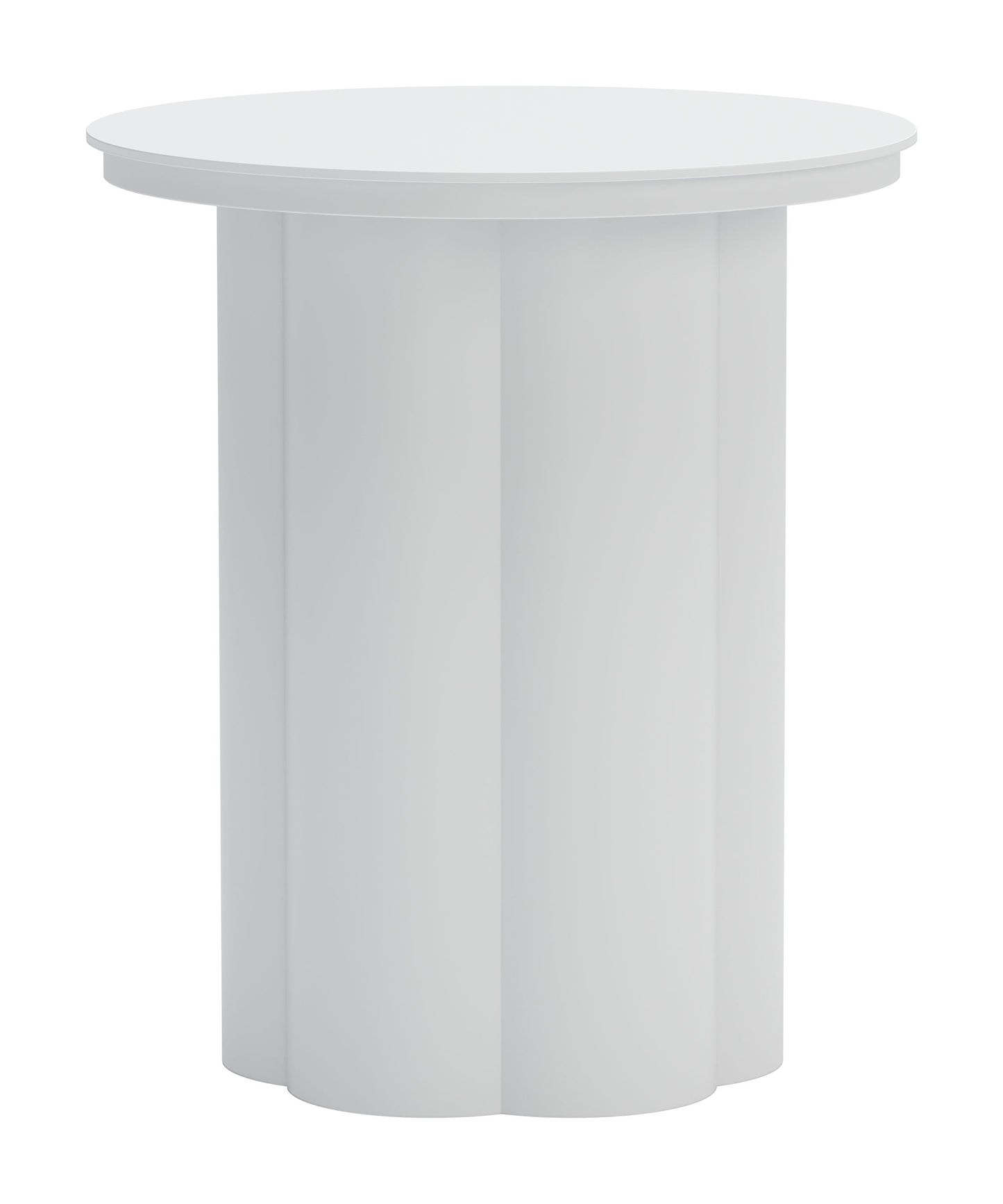 Kogur White Outdoor Side Table - Ornate Home