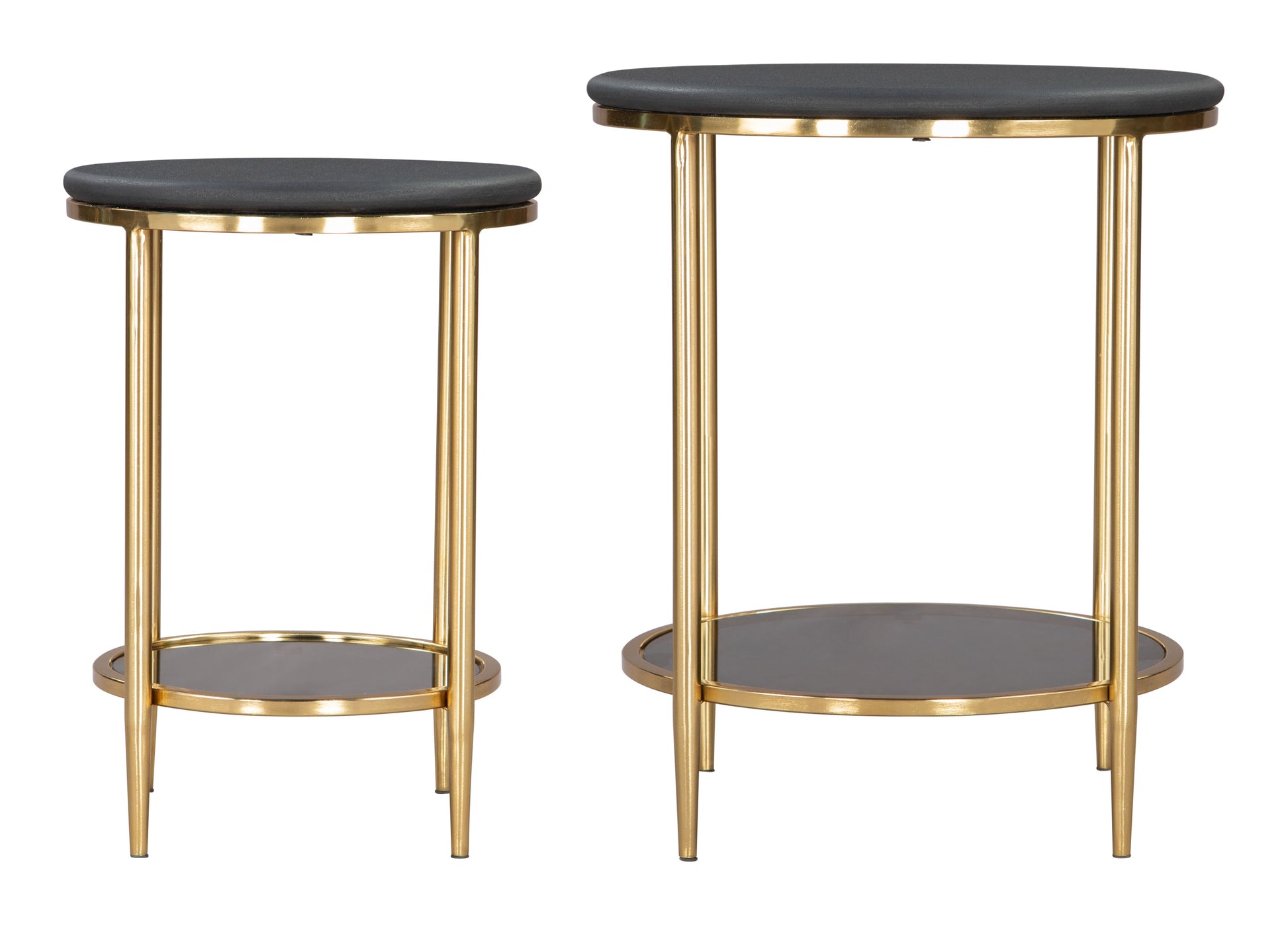 Koper Black Coffee Table Set (2-Piece) - Ornate Home