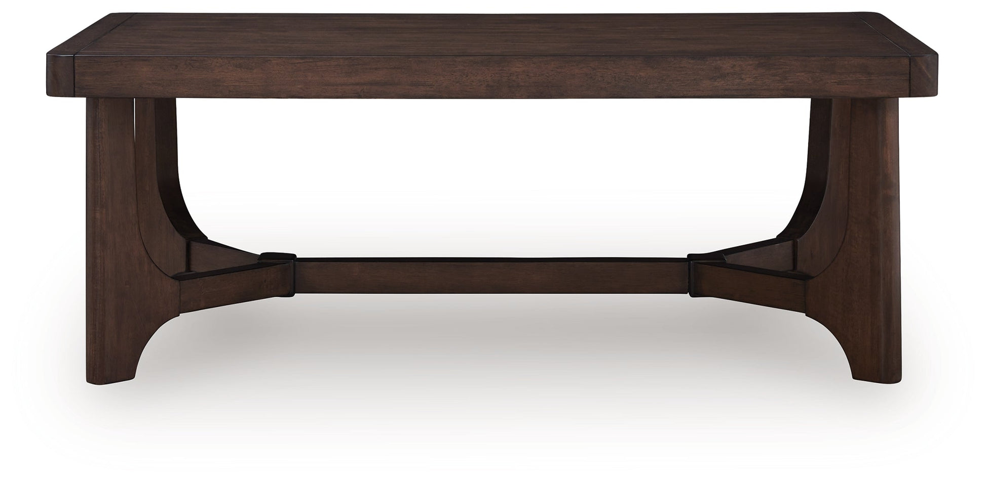 Korestone Dark Brown Rectangular Cocktail Table- Viva Furn