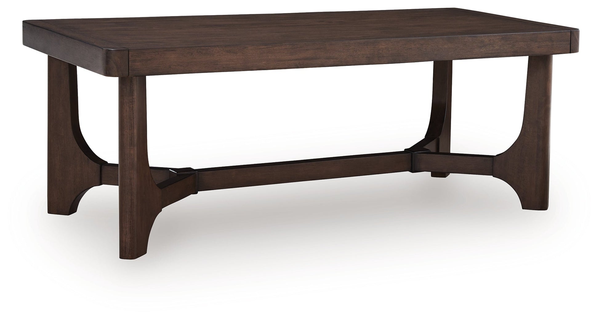 Korestone Dark Brown Rectangular Cocktail Table- Viva Furn