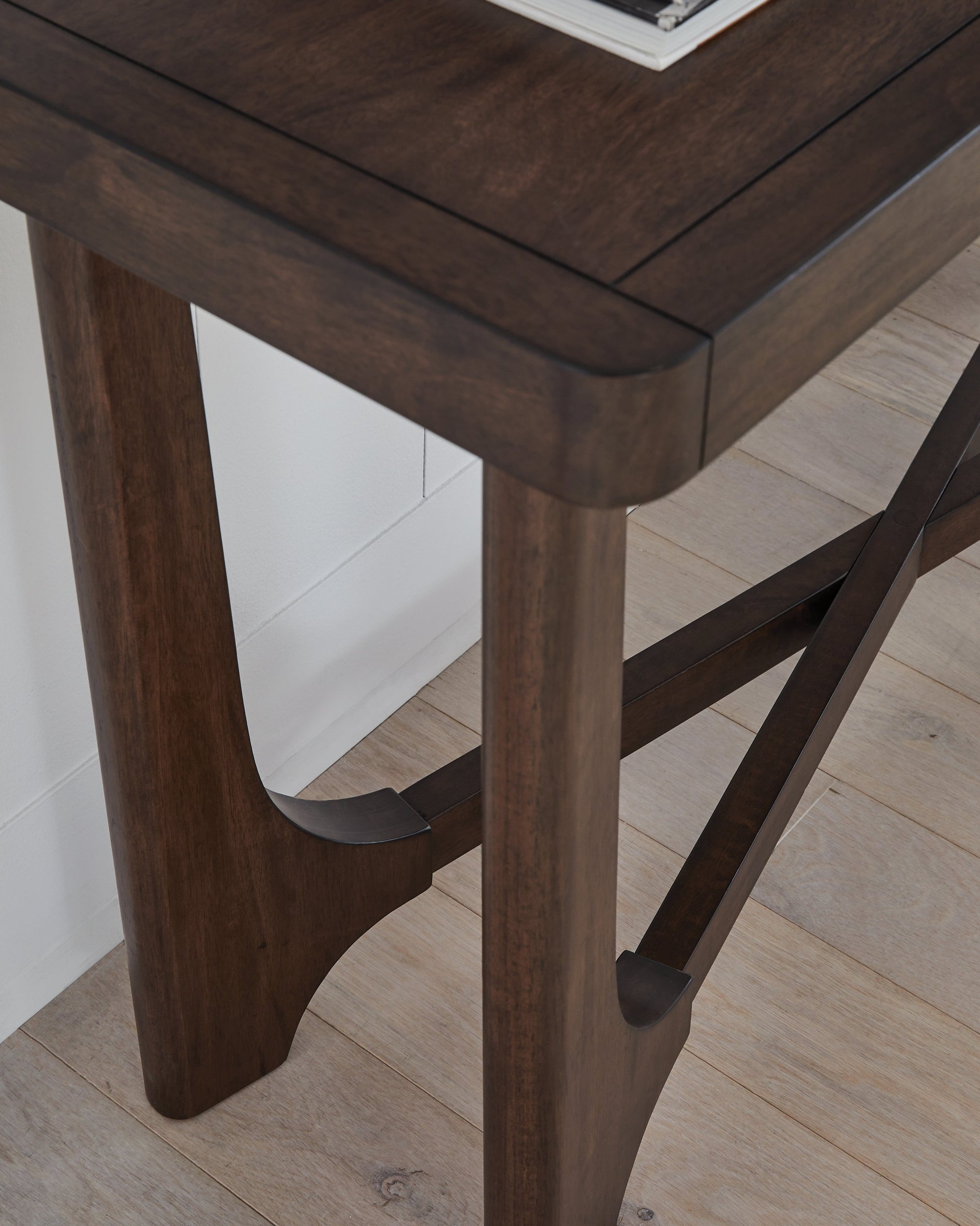 Korestone Dark Brown Sofa Table- Viva Furn