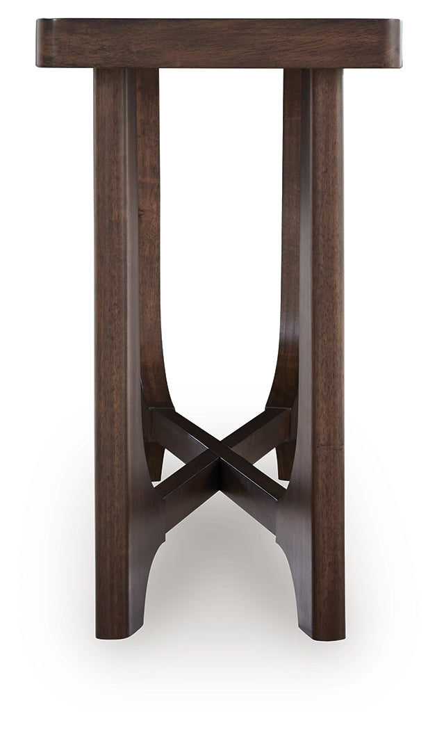 Korestone Dark Brown Sofa Table- Viva Furn