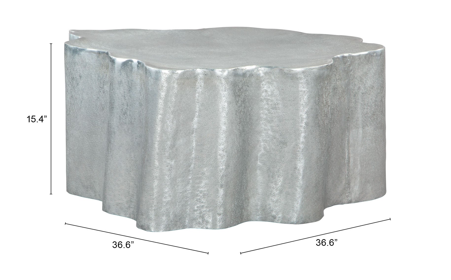 Kortha Antique Silver Coffee Table - Ornate Home
